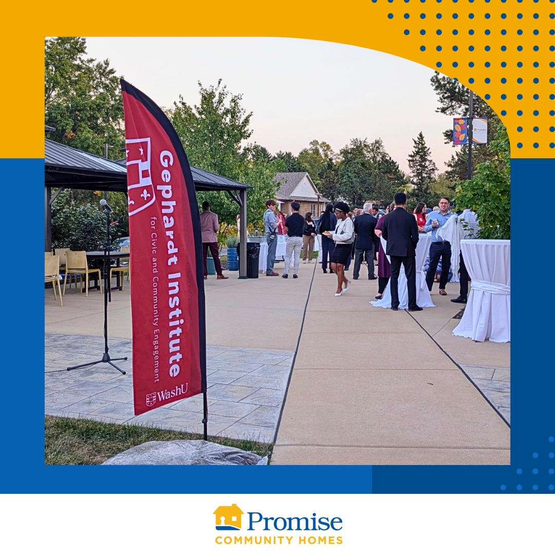 Last week, 𝐏𝐂𝐇 was honored to host @washu’s @washugephardt, and their 𝐒𝐭. 𝐋𝐨𝐮𝐢𝐬 𝐅𝐞𝐥𝐥𝐨𝐰𝐬 as they wrap up this cohort!
We were privileged to have Fellow 𝐌𝐢𝐜𝐡𝐚𝐞𝐥 𝐋𝐚𝐧, now a WashU senior, who supported Development leadership in creating research tools and surveys to enhance 𝐏𝐂𝐇’s data and grants process.
At the event, Executive Director Matt shared our mission before Michael spoke on his work and appreciation for 𝐏𝐂𝐇 staff. 💙💛
Huge thank you to 𝐌𝐢𝐜𝐡𝐚𝐞𝐥 and @washugephardt for including us in this year’s 𝐒𝐭. 𝐋𝐨𝐮𝐢𝐬 𝐅𝐞𝐥𝐥𝐨𝐰𝐬 𝐏𝐫𝐨𝐠𝐫𝐚𝐦—helping us grow our community with 𝐟𝐨𝐫𝐞𝐯𝐞𝐫 𝐡𝐨𝐦𝐞𝐬! 💙💛
📸 Swipe for highlights from the event!
#washu #stlouisfellows #communityengagement #civicengagement #iddcommunity #foreverhome #affordablehousing #accessiblehousing #accessibilitymatters #pchstl #promisecommunityhomes #communityimpact #missiondriven #housingmatters